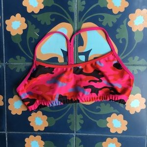 Camouflage Print Sports Bra